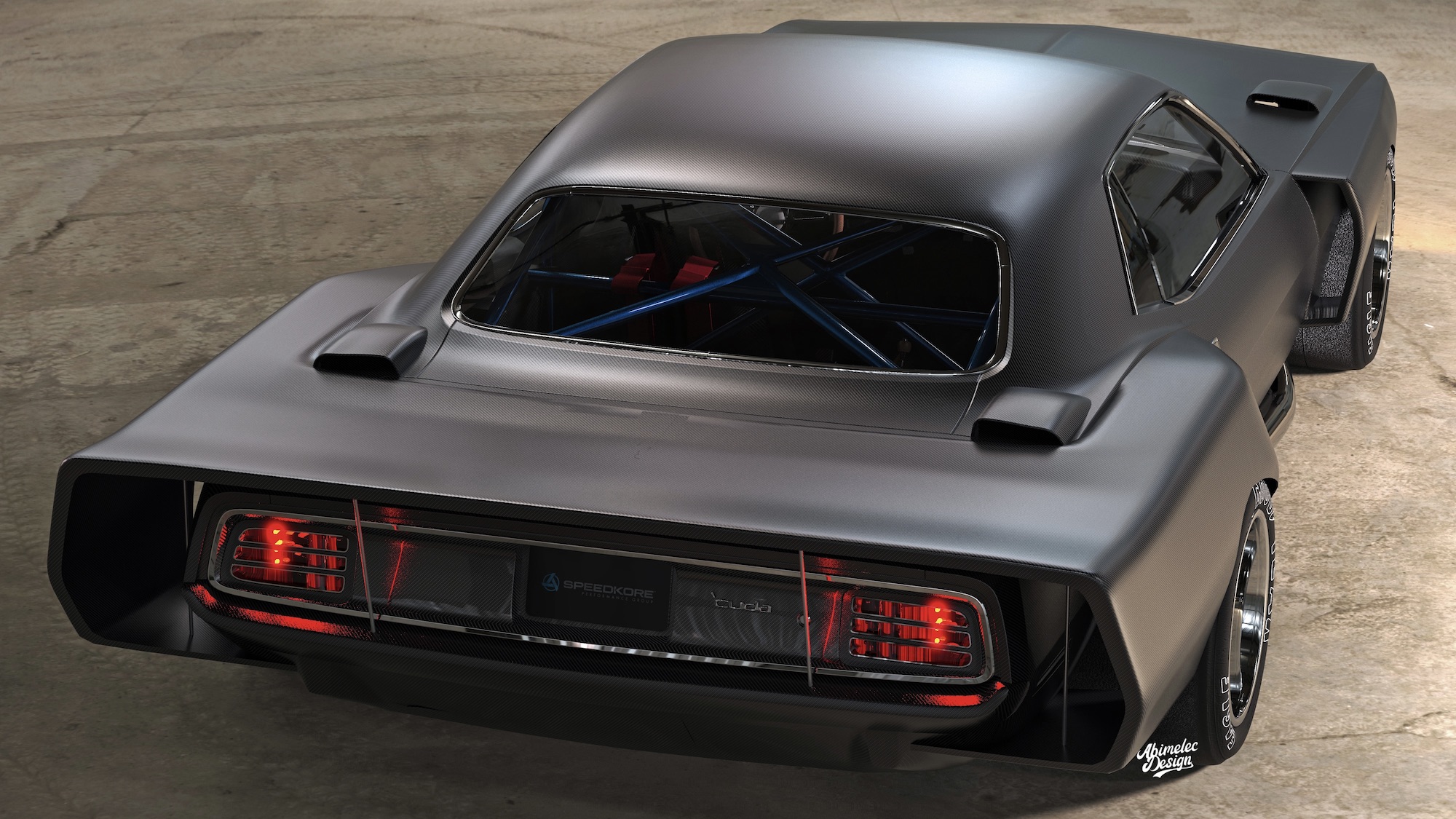This custom Cuda concept is an ode to IMSA's glory days
